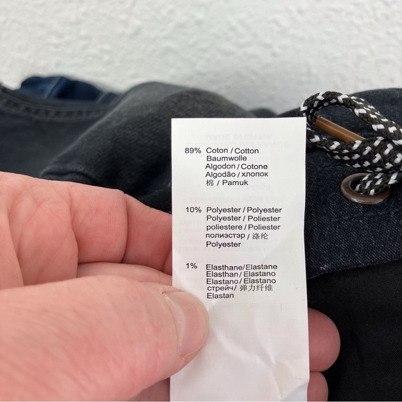 NWT Catimini jeans black denim knit elastic waist pull on size 9 months - Picture 8 of 12